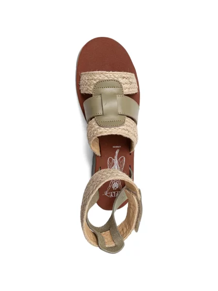 Sandale Fly London cu bretele verde