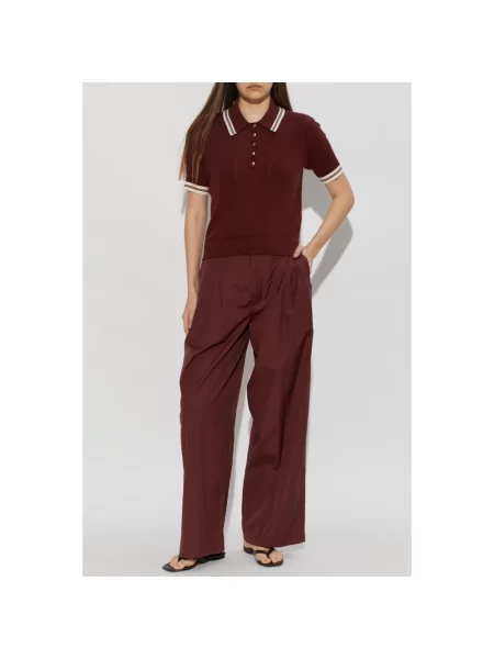 Koszulka polo Rag & Bone czerwona