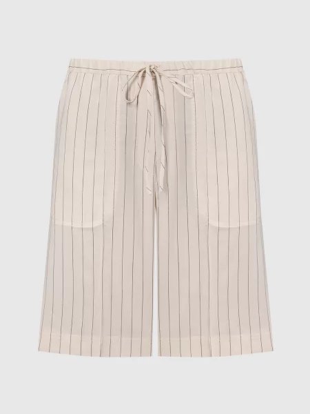 Шорты Toteme в полоску бежевые