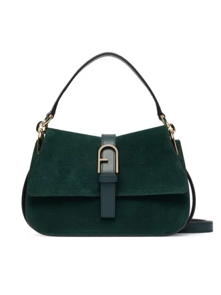 Furla Geantă Flow Mini Top Handle CN închis verde