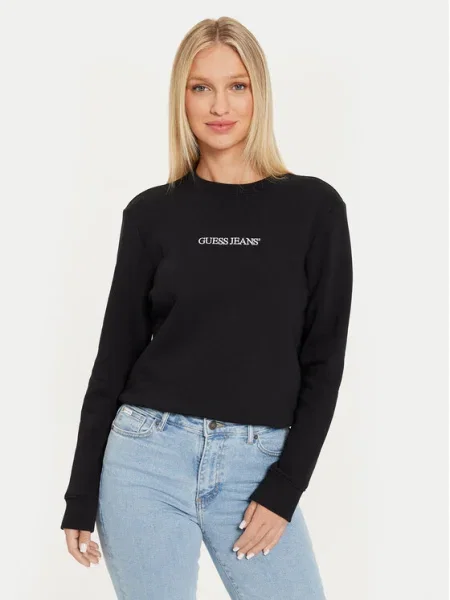 Guess Jeans Суитшърт черен