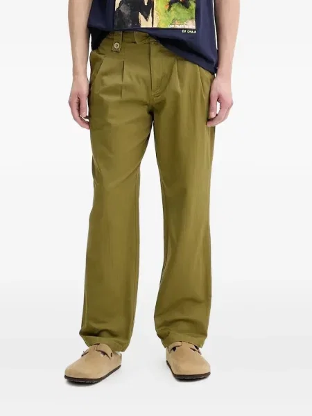 Pantaloni Desigual plisate verde