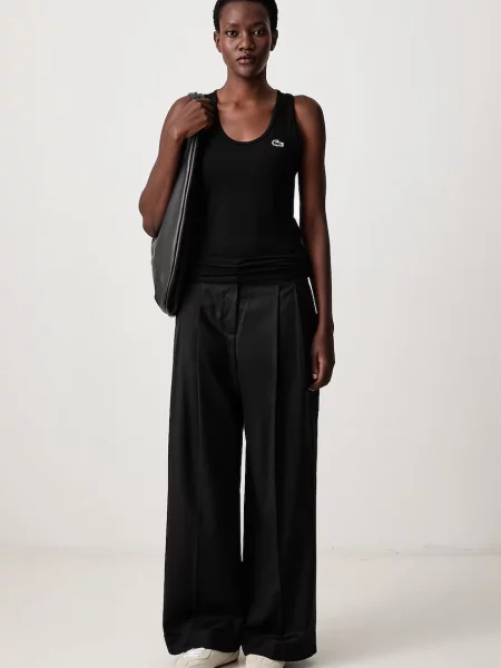 Lacoste top de antrenament pentru femei negru