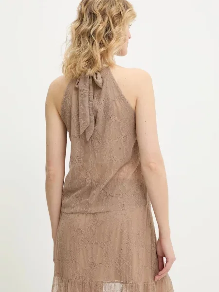 Блузка Answear Lab однотонна коричневий