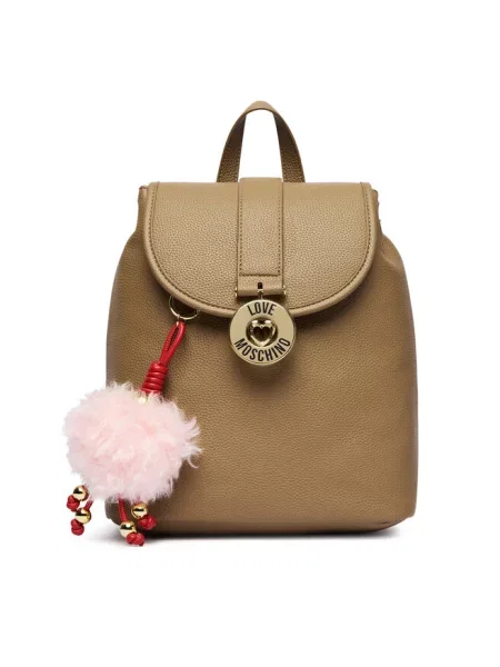 LOVE MOSCHINO Plecak beżowy