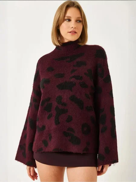 Bianco Lucci Pulover Pullover burgund