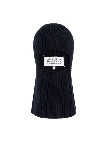 Szal Maison Margiela wełniana niebieska
