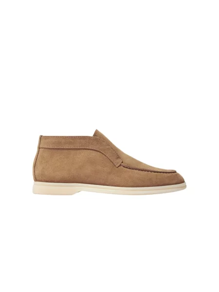 Botki Scarosso zamszowe beżowe