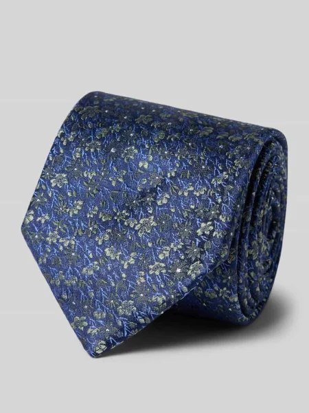 Krawat jedwabny z naszywką z logo 7 cm Prince Bowtie zielony