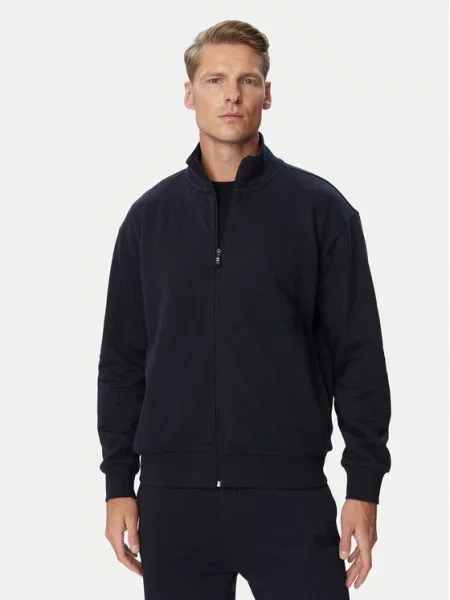 BOSS Hanorac Sw Collar Bleumarin