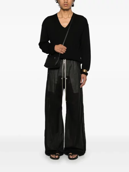 Pulover Rick Owens cu decolteu în V negru
