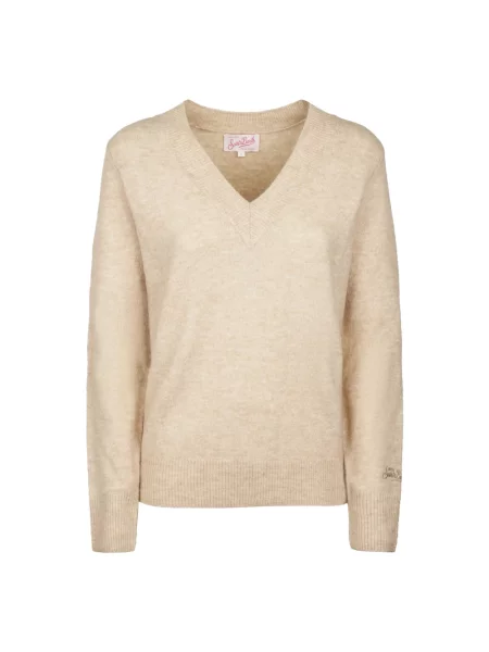 Sweter Mc2 Saint Barth beżowy