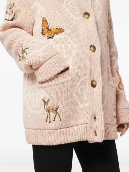 Cardigan Philipp Plein cu broderie