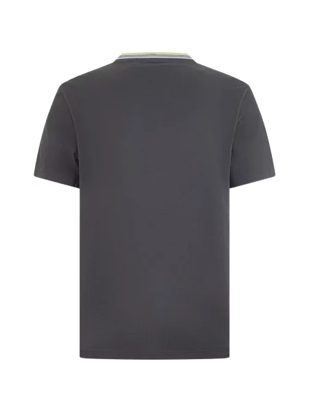 Tricou Boss cu broderie gri
