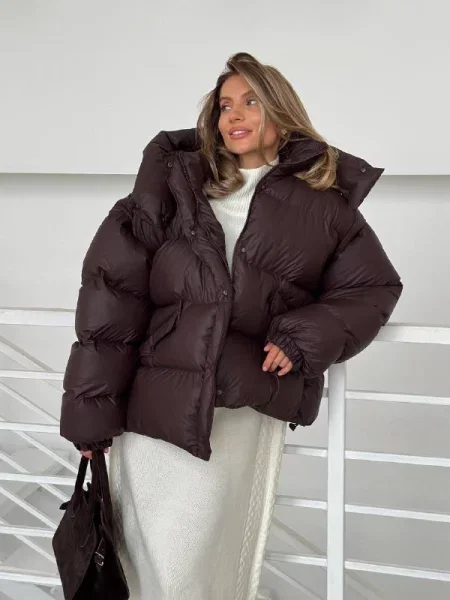 Зимова куртка Milirud темно-коричневий нейлон/поліестер коричнева