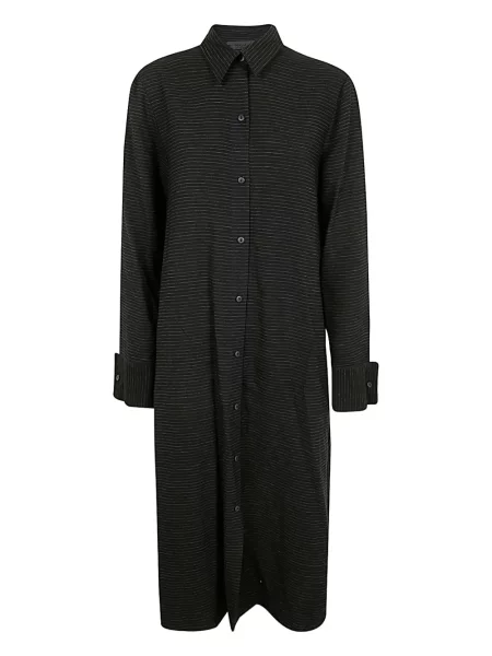 Rochie Maria Calderara cu dungi de costum negru