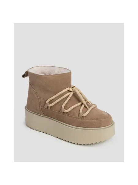 Zimní Boty Inuikii Classic Low Platform béžové
