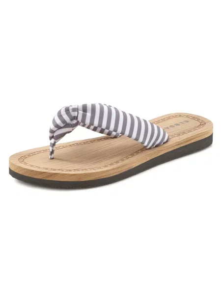 Elbsand Flip-flops gri închis alb