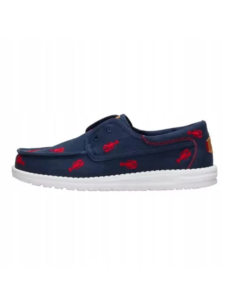 HeyDude Mokasyny Cru Embroidered białe