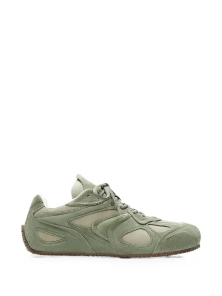 Sneakerși Axel Arigato din piele de căprioară verde