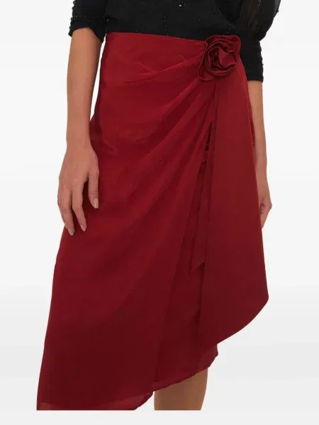 Spódnica Farm Rio kopertowa czerwona