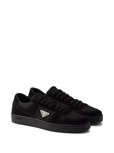 Sneakerși Prada din piele de căprioară negru