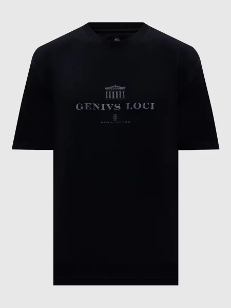 Футболка Genius Loci Brunello Cucinelli чорна