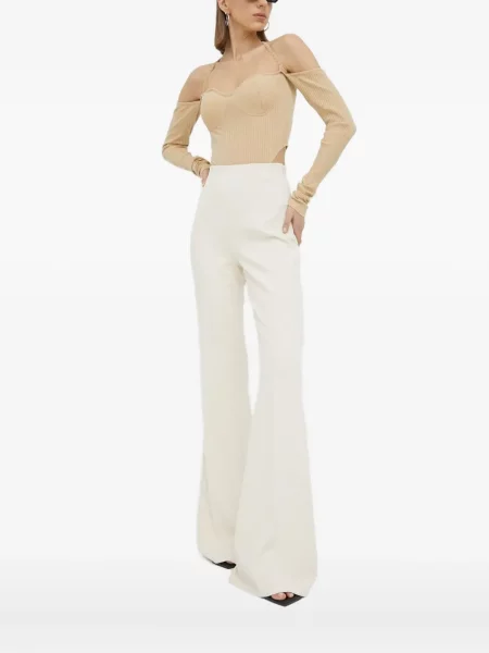 Bluzka Herskind z dekoltem halter prążkowana