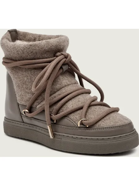 INUIKII Bocanci FELT WEDGE | piele bej