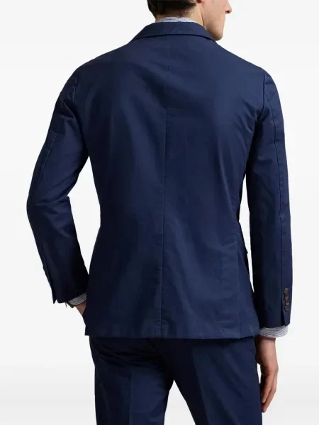 Πλεκτή μακρύς φόρεμα σε στυλ πουκάμισου Polo Ralph Lauren με halter λαιμόκοψη λευκό