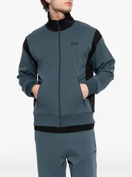 Pulover Kenzo cu broderie albastru
