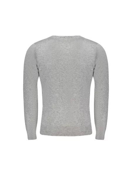 Sweter Cavalli Class z długim rękawem szary