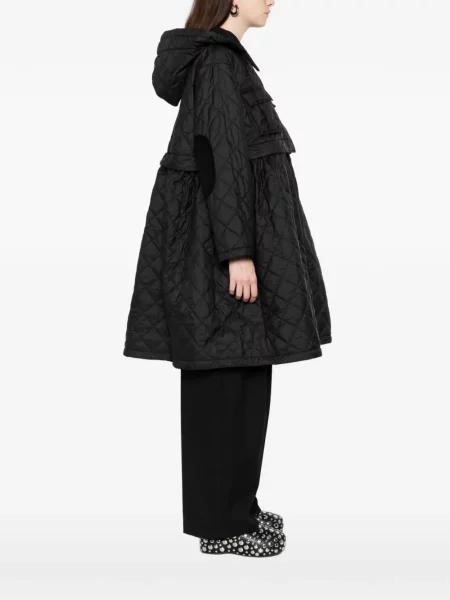 Palton Barbour cu glugă negru