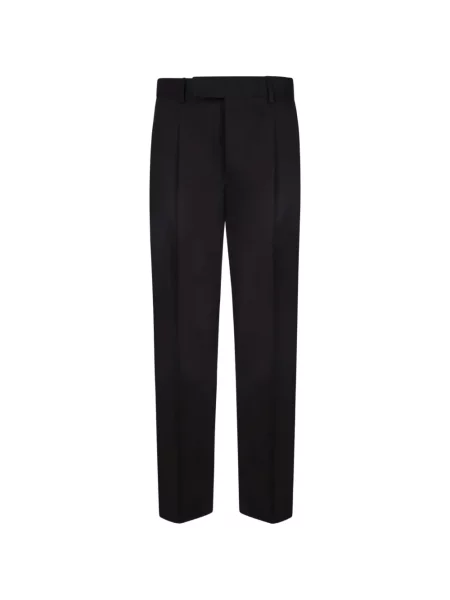 Pantaloni Zegna din țesătură twill negru