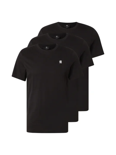 G-STAR Tricou negru alb