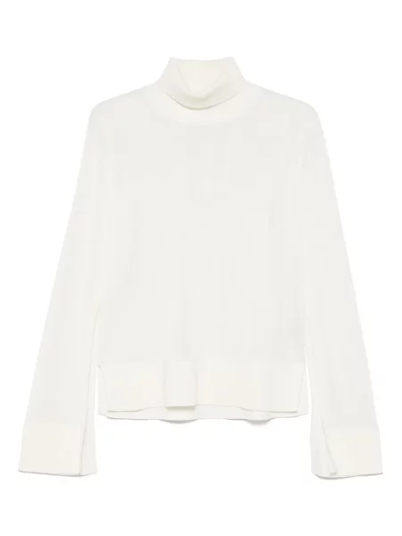 Dzianinowa bluzka Toteme biała