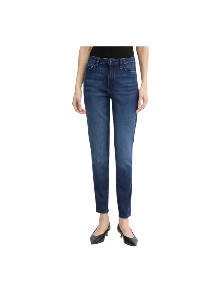Skinny jeansy skinny Guess niebieskie