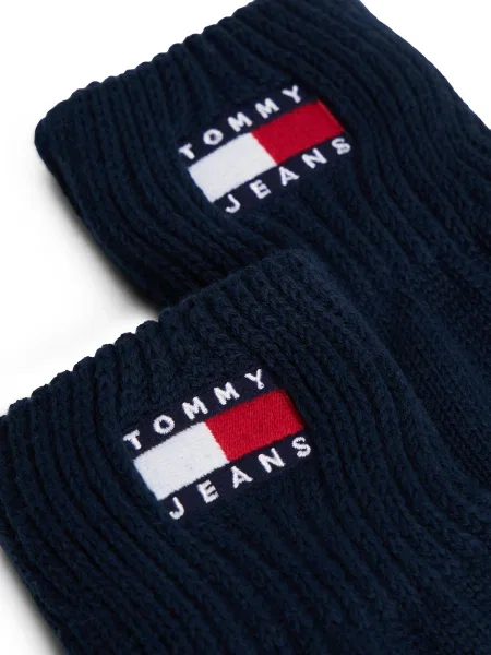 Tommy Jeans Rokavice HERITAGE mornarska / rdeča bela
