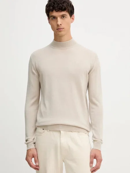 Karl Lagerfeld pulover de lână light bej