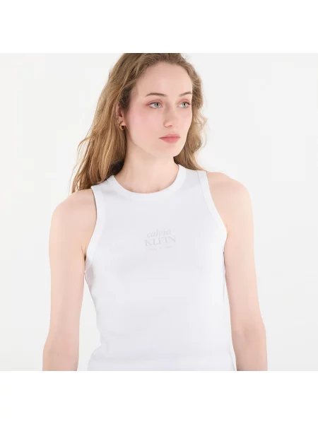 Calvin Klein Jeans Top de damă din alb