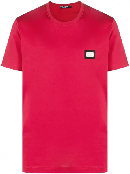 Tricou Dolce & Gabbana cu decolteu rotund roșu
