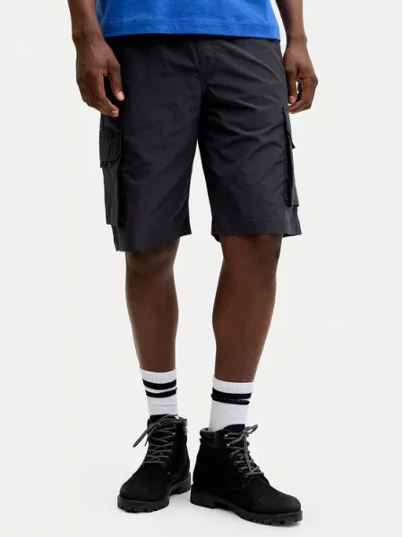 Jack & Jones Szorty materiałowe Cole Ivan czarny