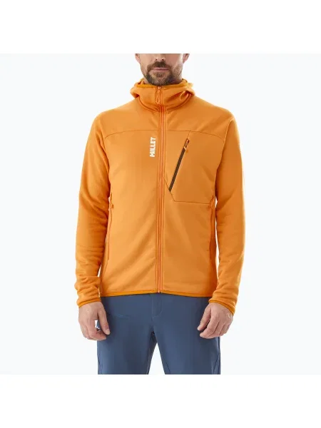 Мъжки суитшърт Millet Seneca Fleece Hoodie maracuja оранжево