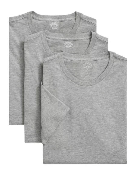 Tricou Brooks Brothers cu decolteu rotund gri