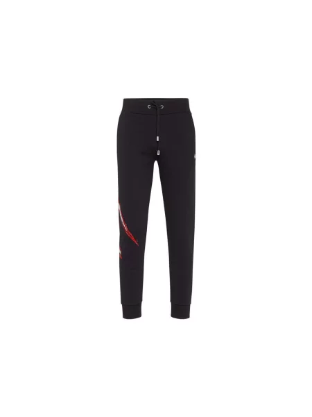 Spodnie Philipp Plein z logo czarne