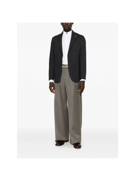 Spodnie Emporio Armani szare