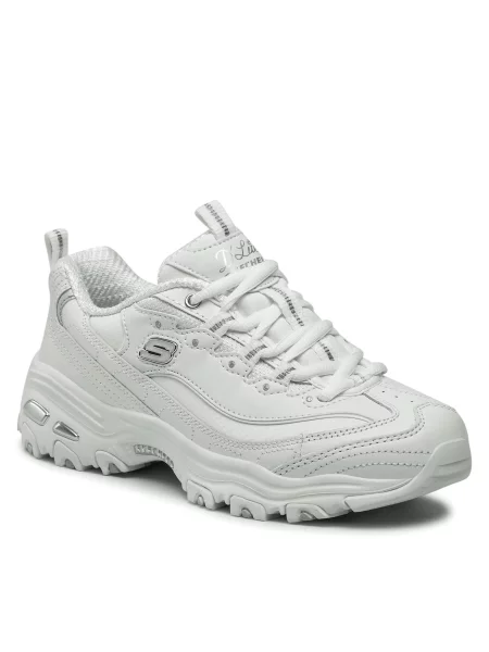 Superge Skechers Fresh Start White/Silver bela