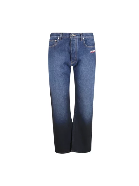 Jeansy Off-white białe