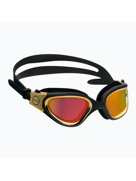 Okulary do pływania Vapour black/metallic gold czarne