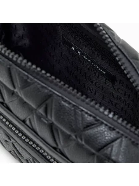 Torba Armani Exchange z kieszeniami na zamek czarna